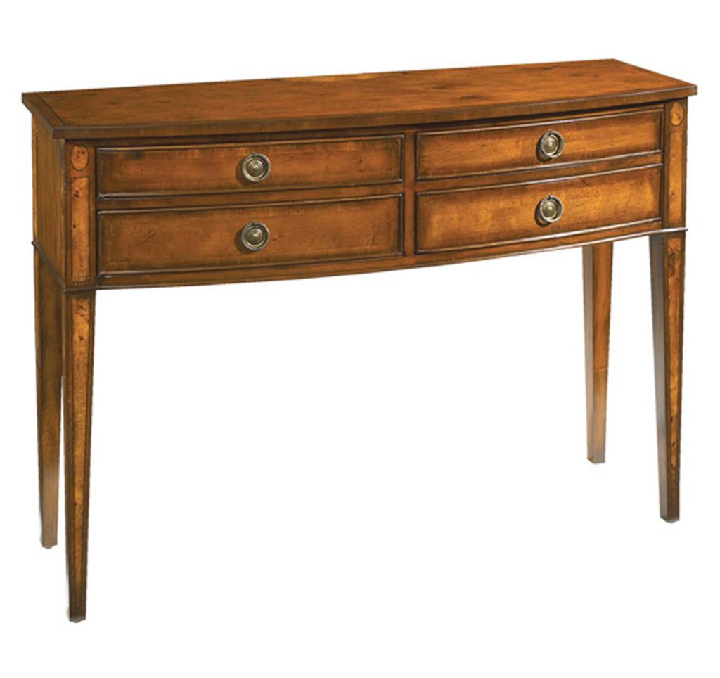 Bowfront four drawer console from the Kellogg Collection | @kelloggfurn