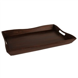 Our mango wood tray...perfect for an ottoman