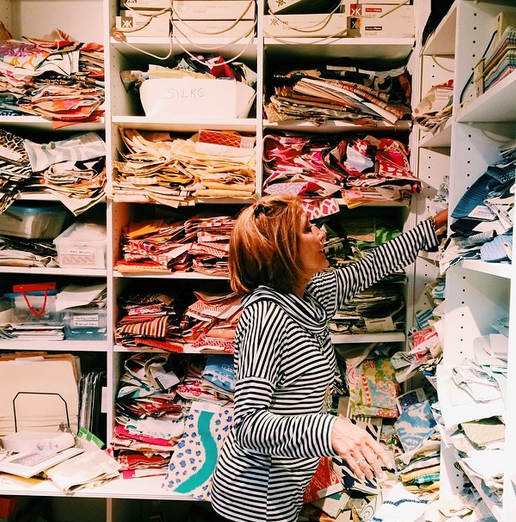 After working at The Kellogg Collection for 18 years, Diane Litz has built up an incredible treasure trove of fabrics.