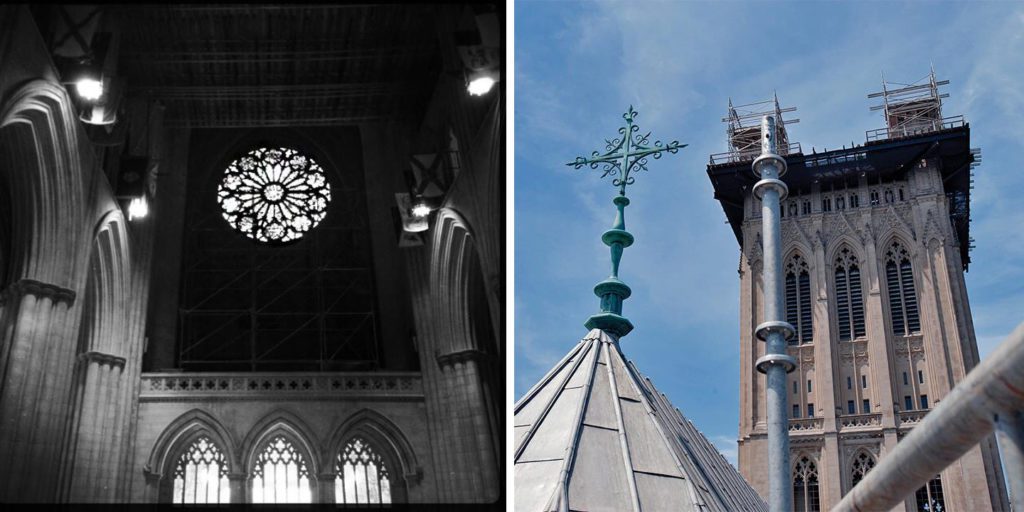 Quatrefoil detail in the Washington National Cathedral. Images via Facebook.