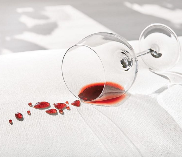Don't cry over spilled wine on your white sofa! Instead, watch it bead up before you wipe it down with a paper towel. Image via Crypton.
